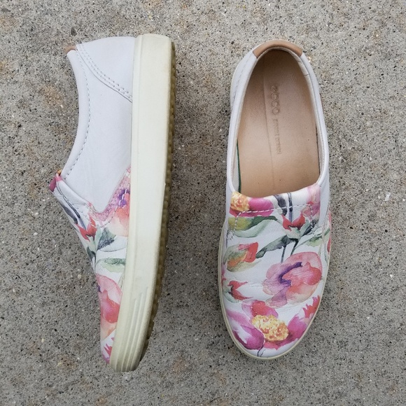 ecco floral shoes